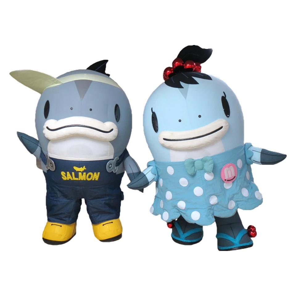 Salmon-kun and Miyako-chan