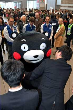 くまモンが「栃木県」を訪問し復興支援の感謝伝える