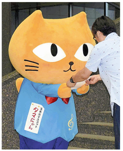 小山薫堂さん監督 熊本フィルムPR 試写会にゆるキャラ