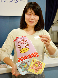 多治見市「うながっぱ」のハンカチなどリニューアル