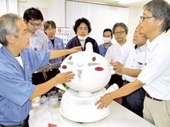 ゆるキャラグランプリ2016で披露予定の「出世大名家康くん」のロボット造り大詰め