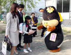 モーモちゃんと交通安全お約束 二里小
