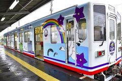 竜ヶ崎市「まいりゅう」を描いた車両お披露目