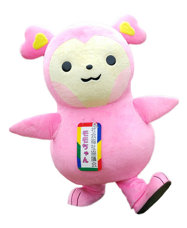 四街道社協マスコットキャラクター モモちゃん
