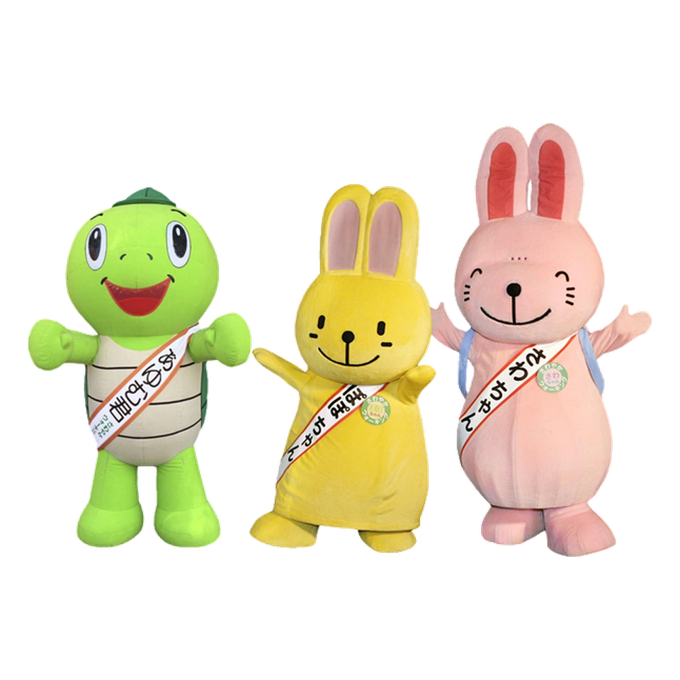 Ayumu-kun, Sawa-chan and Popo-chan